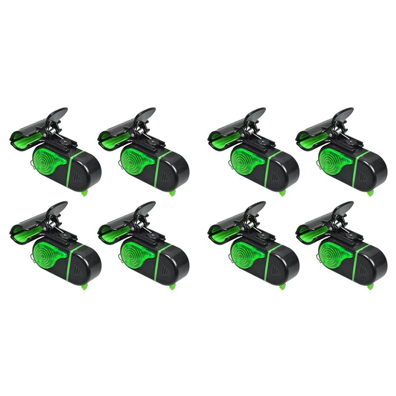 Bite Alarm - Alarmes de pêche A06F-8PCS avec lumière